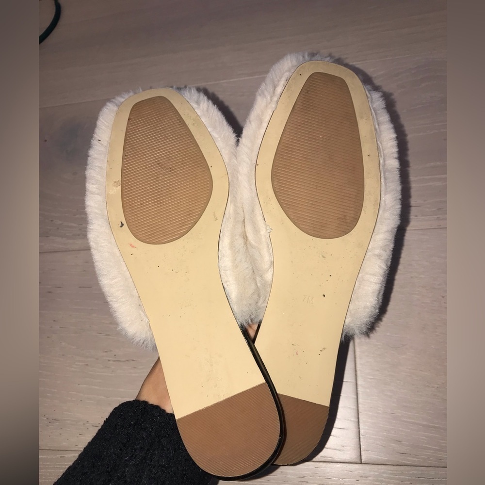 Haven Well Within Cream faux fur  Mules - Women's 7 - Picture 4 of 6